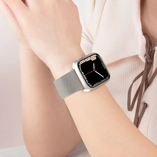 Dluxe Ave. Milanese Magnetic Steel Band for Apple Watch Series 56789 SE