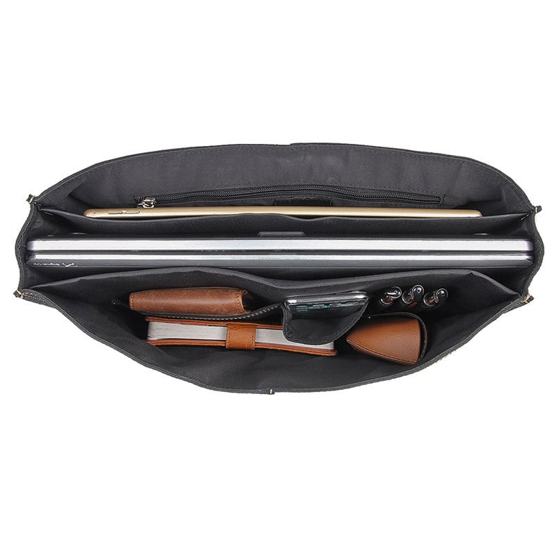 Dluxe Ave. Genuine Leather Business Briefcase