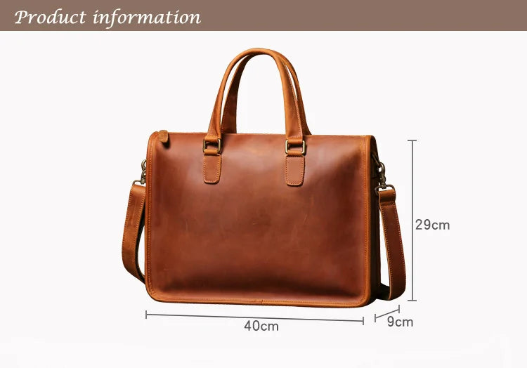 Dluxe Ave. Genuine Leather Professional Briefcase