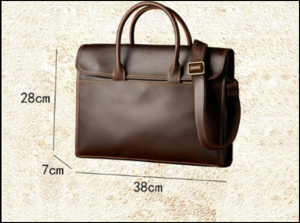 Dluxe Ave. Genuine Leather Business Briefcase