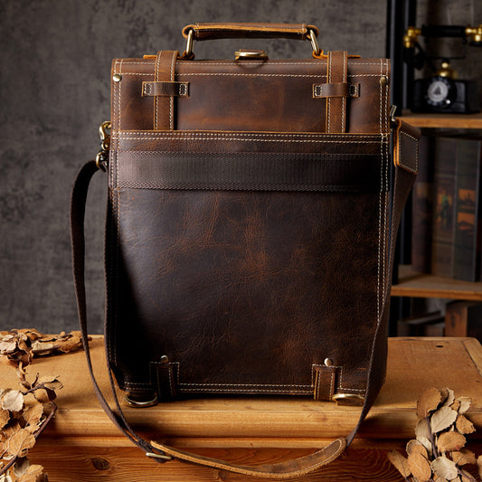 Dluxe Ave. Genuine Leather Cowhide Backpack