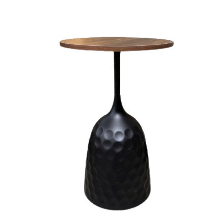 Medieval Solid Wood Round Side Table