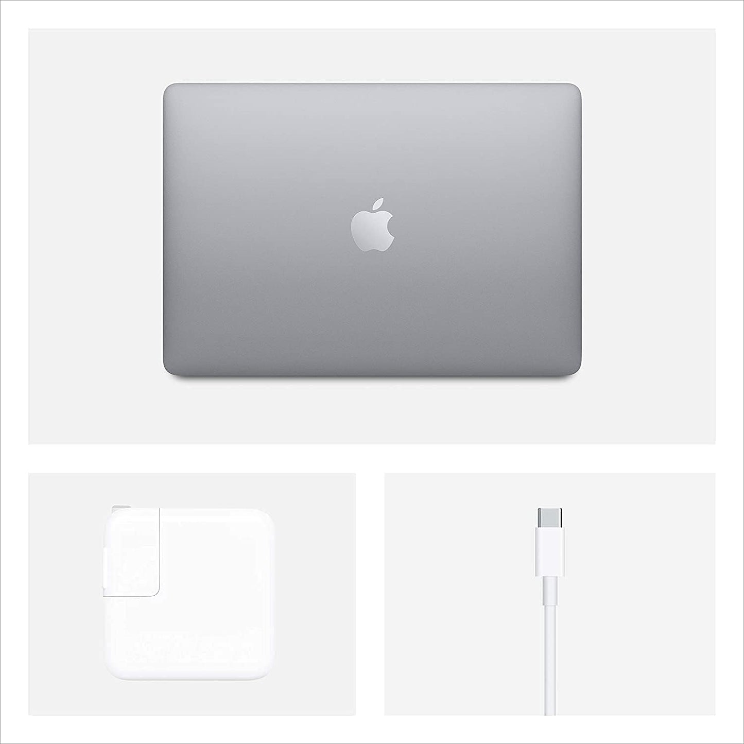 Dluxe Ave. 2020 Apple MacBook Air with 1.1GHz Intel Core i3 (13-inch 8GB RAM 128GB SSD Storage) (QWERTY English) Space Gray (Renewed)