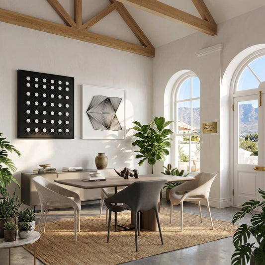 Dluxe Ave. Abstract Geometric Wall Art Painting