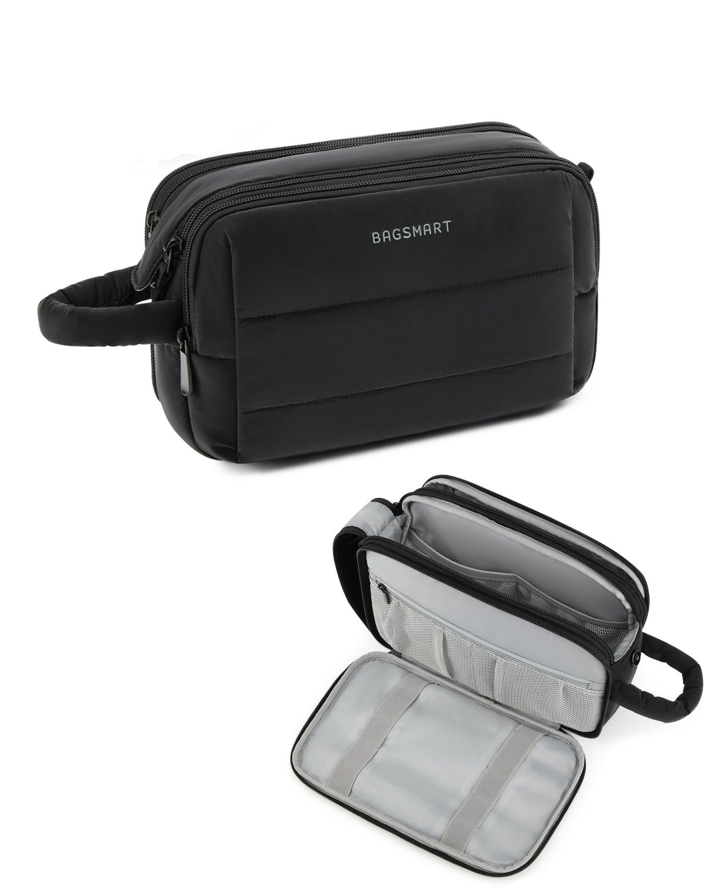 Dluxe Ave. Travel Toiletry and Cosmetic Bag Organizer/ Black