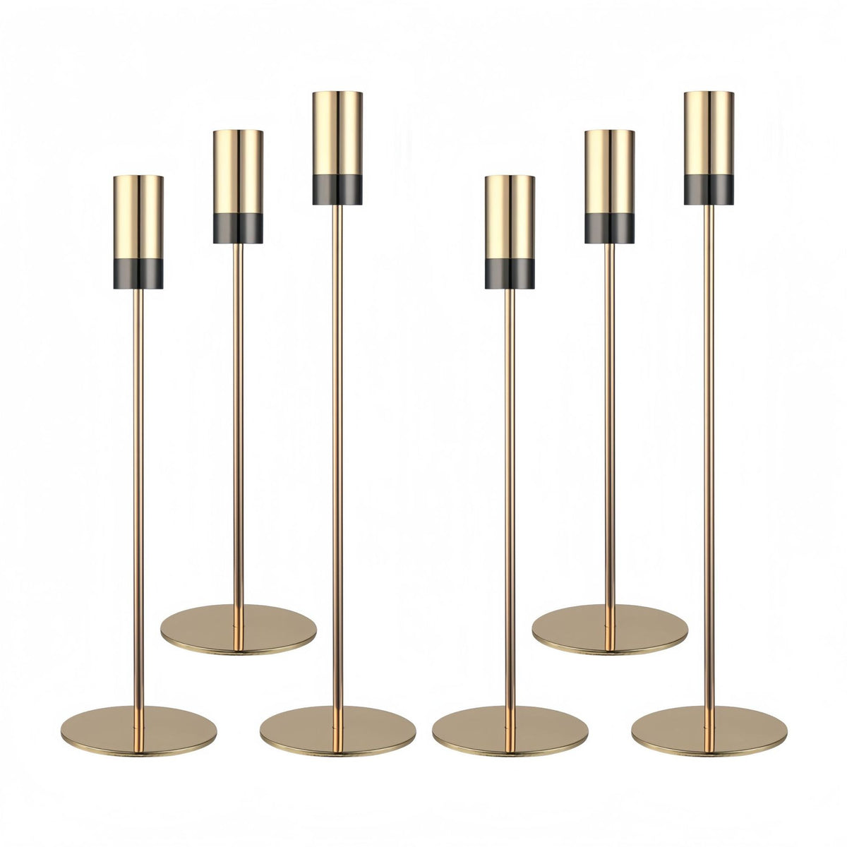 Golden Iron Candle Holder