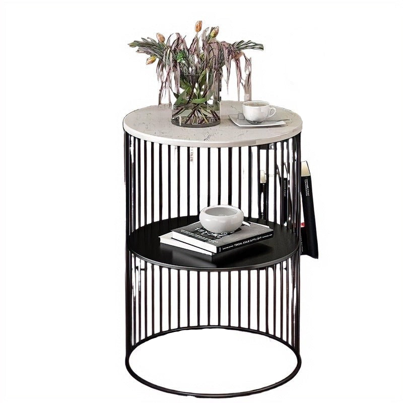 Nordic Marble Top Metal Side Table