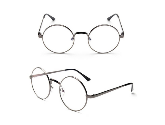 Round Frame Decorative Metal Glasses (Non-Prescription)