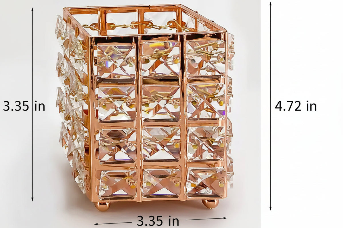 Dluxe Ave. European Crystal Makeup Brush Holder and Organizer