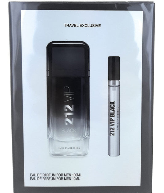 Dluxe Ave. Carolina Herrera 212 Vip Black 2 Piece Travel Set for Men