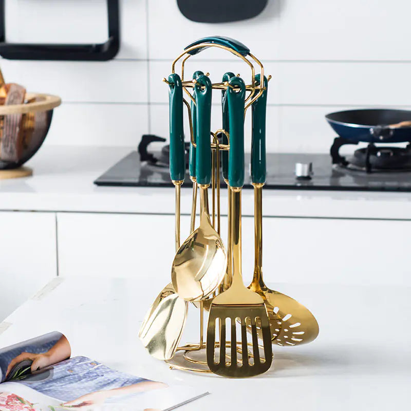 Dluxe Ave. Luxury Kitchen Utensil Set with Stainless Steel Tools