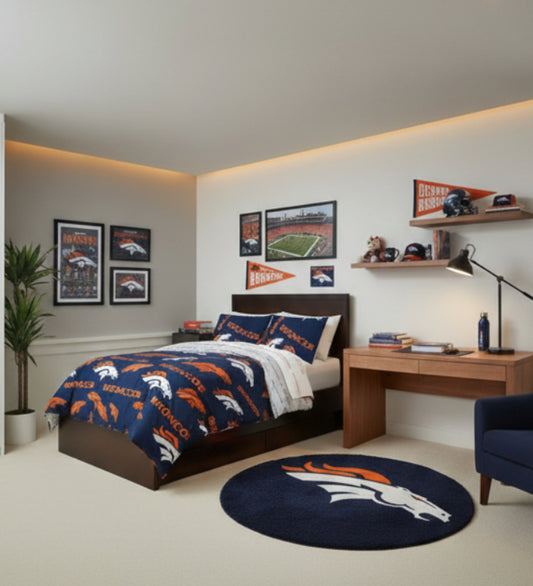 Dluxe Ave. (QUEEN) NFL 5 Pcs Comforter Set