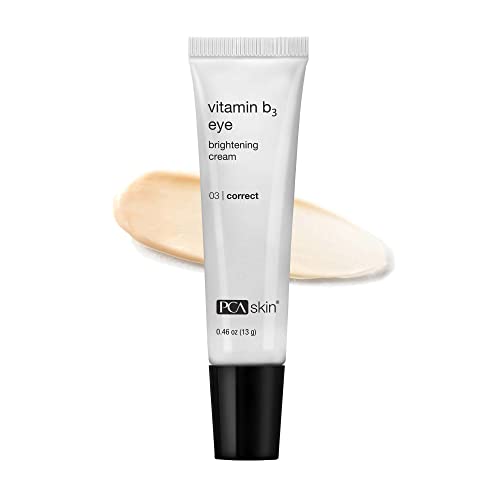 Dluxe Ave. PCA SKIN Vitamin B3 Eye Brightening Cream Eye Brightener For Bright Eyes Dark Circles Wrinkles and Uneven Skin Tones Anti Aging Eye Cream Formulated with Niacinamide 1 oz Tube