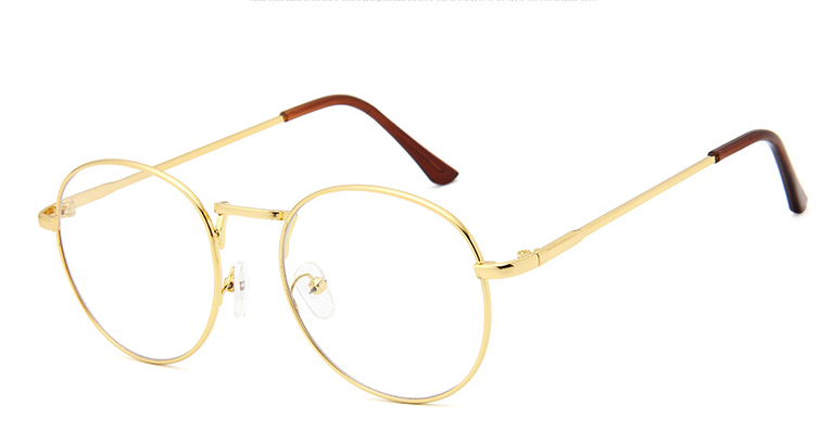 Korean Style Lightweight Round Metal Eyeglass Frames