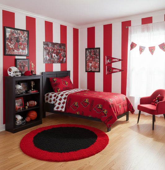 Dluxe Ave. (TWIN) NCAA 4 Pcs. Comforter Set