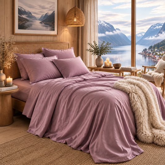 Dluxe Ave. (QUEEN) 4 Pcs Sheet Set/ Deep Pockets/ Lilac