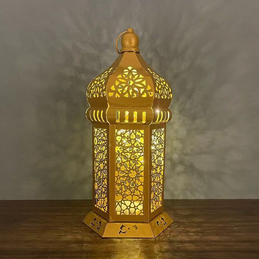 Iron Cut Out Candle Holder Vintage Decorative Lamp
