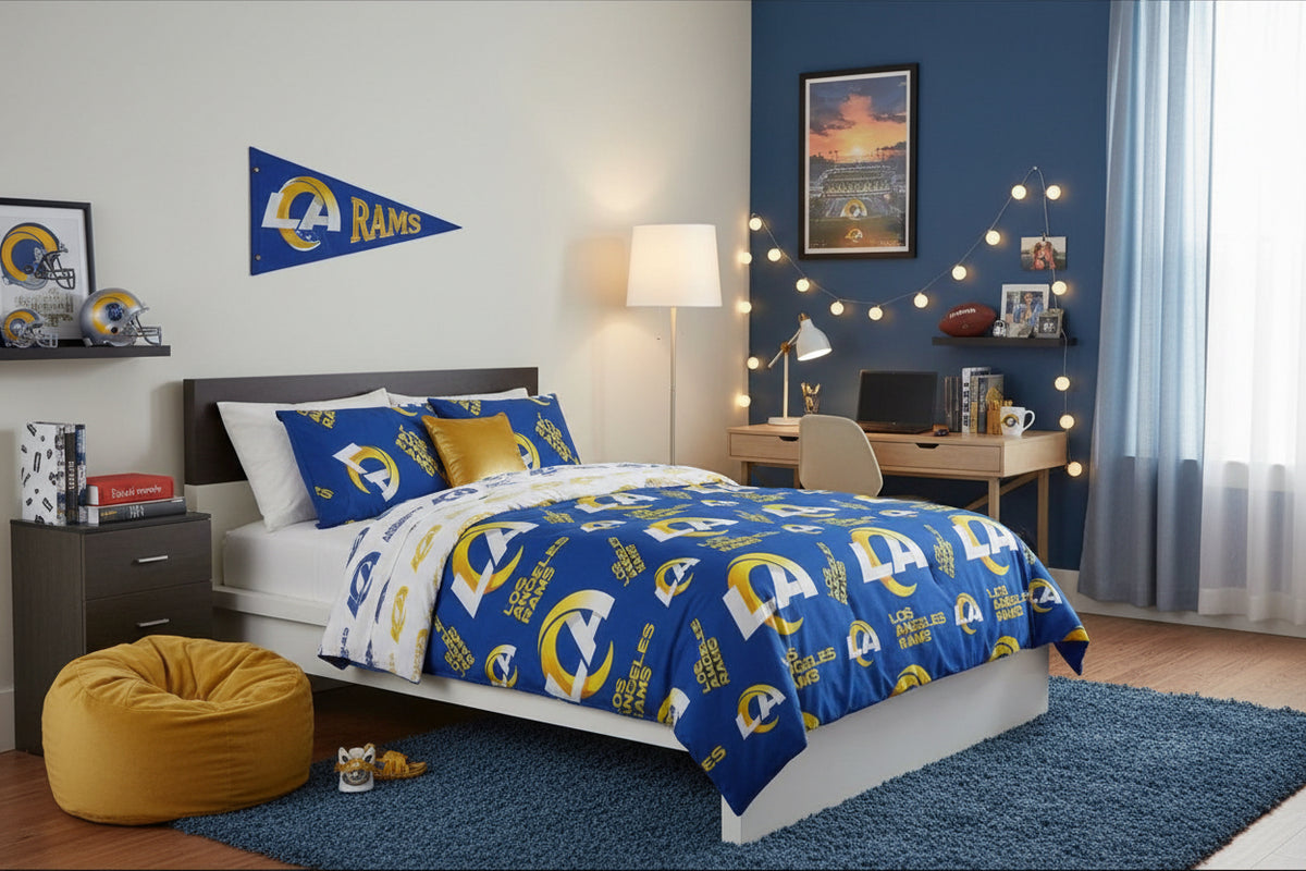 Dluxe Ave. (QUEEN) NFL 5 Pcs Comforter Set