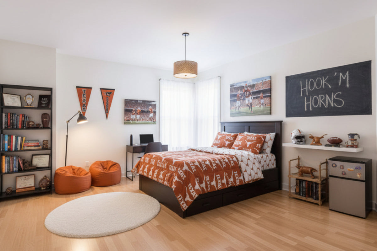 Dluxe Ave (TWIN) NCAA 4 Pcs Comforter Set