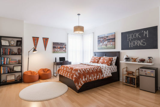 Dluxe Ave (TWIN) NCAA 4 Pcs Comforter Set