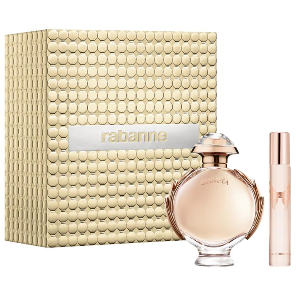 Dluxe Ave. Paco Rabanne Olympea 2-Piece Gift Set For Women/ (2.7 Oz Eau De Parfum Spray + 0.67 Oz Miniature)