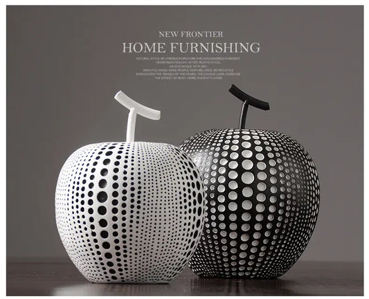 Dluxe Ave. Modern Minimalist Nordic Resin Apple Decor for Home