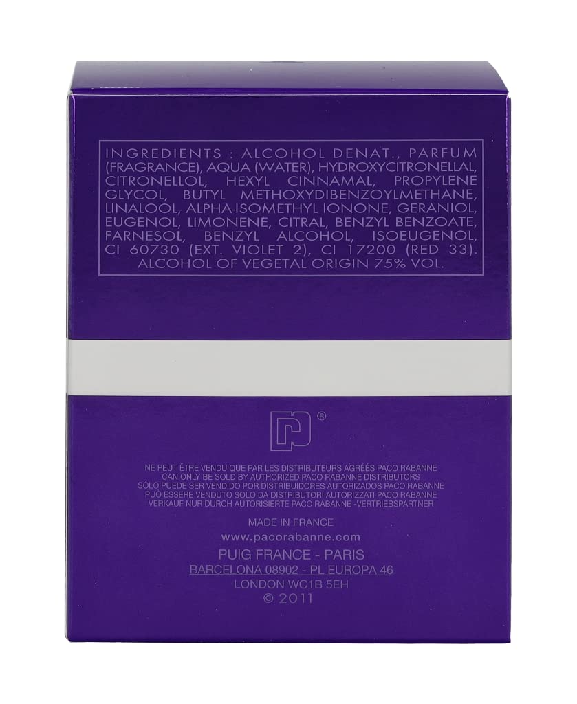 Dluxe Ave. Paco Rabanne Ultraviolet By Paco Rabanne For Women/ Eau De Parfum Spray 2.7 Oz