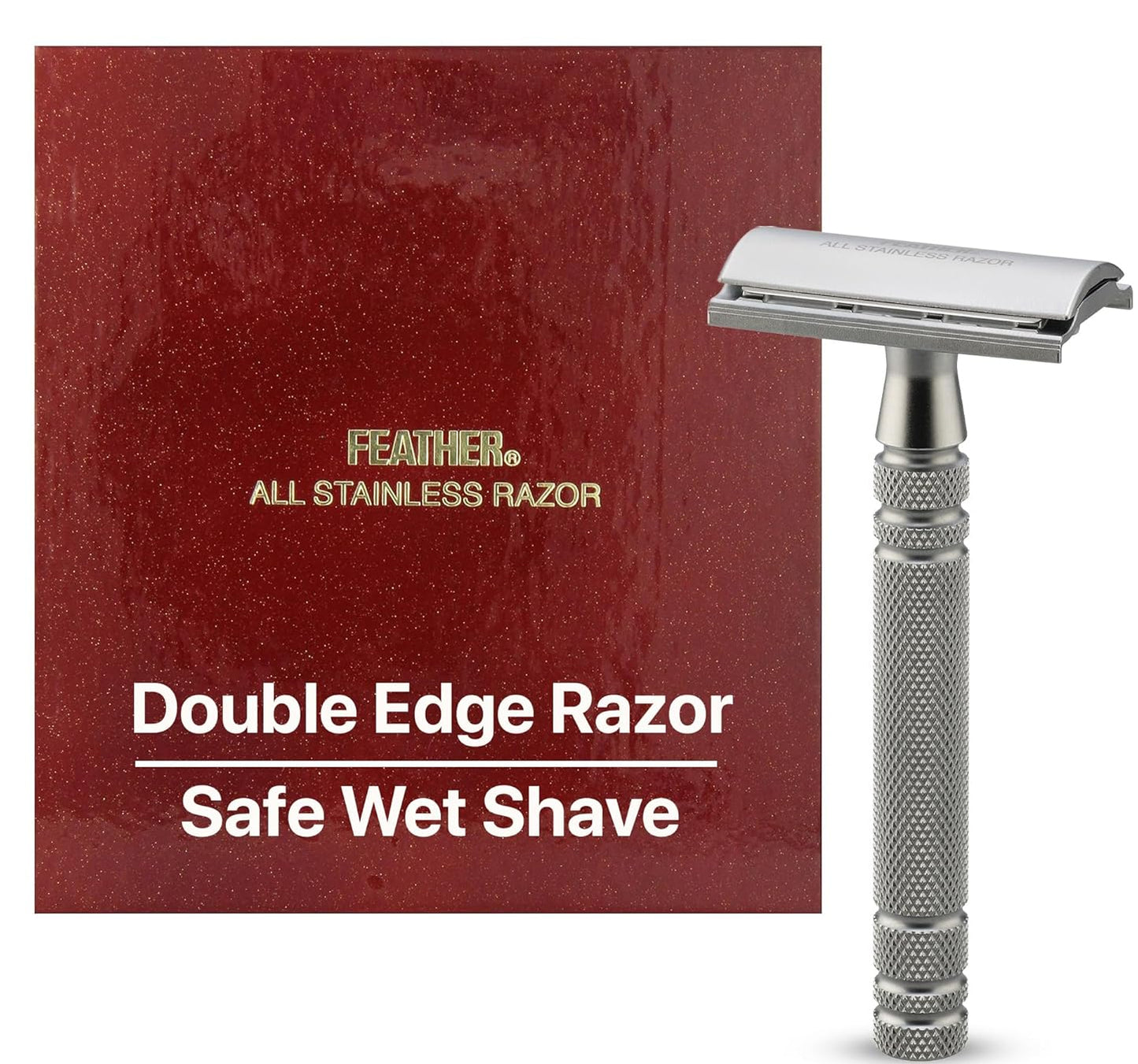 Dluxe Ave. Feather Stainless Steel Double Edge Razor