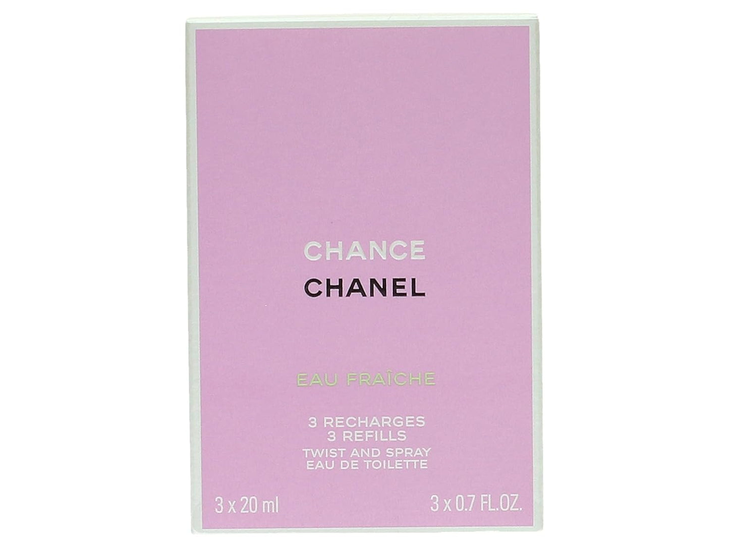 Dluxe Ave. Chanel Chance Eau Fraiche Twist & Spray Eau De Toilette Refill 3x20ml
