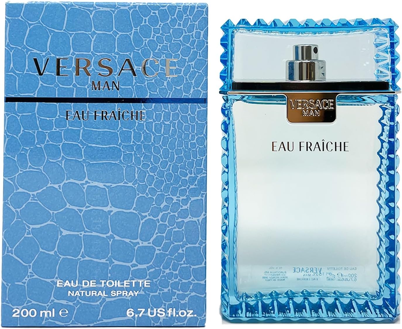 Dluxe Ave. Versace Man by Versace Eau Fraiche Eau De Toilette Spray Blue 6.7 oz Men