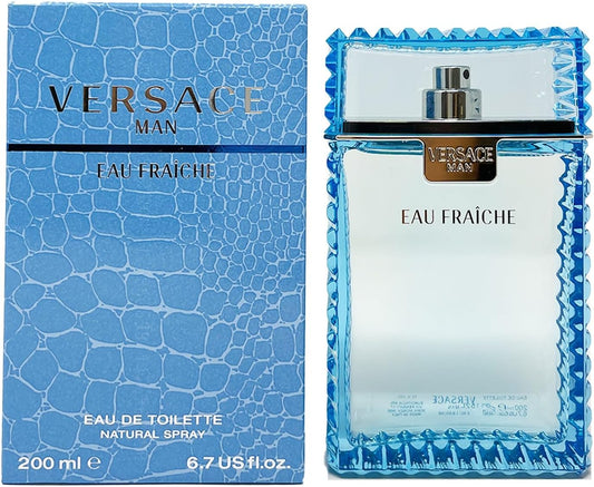 Dluxe Ave. Versace Man by Versace Eau Fraiche Eau De Toilette Spray Blue 6.7 oz Men