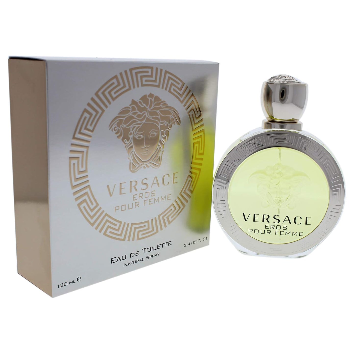 Dluxe Ave. VERSACE Eros Eau de Toilette Spray for Women 3.4 Ounce