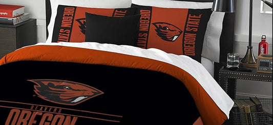 Dluxe Ave. ( FULL/ QUEEN ) NCAA Comforter and Sham Set