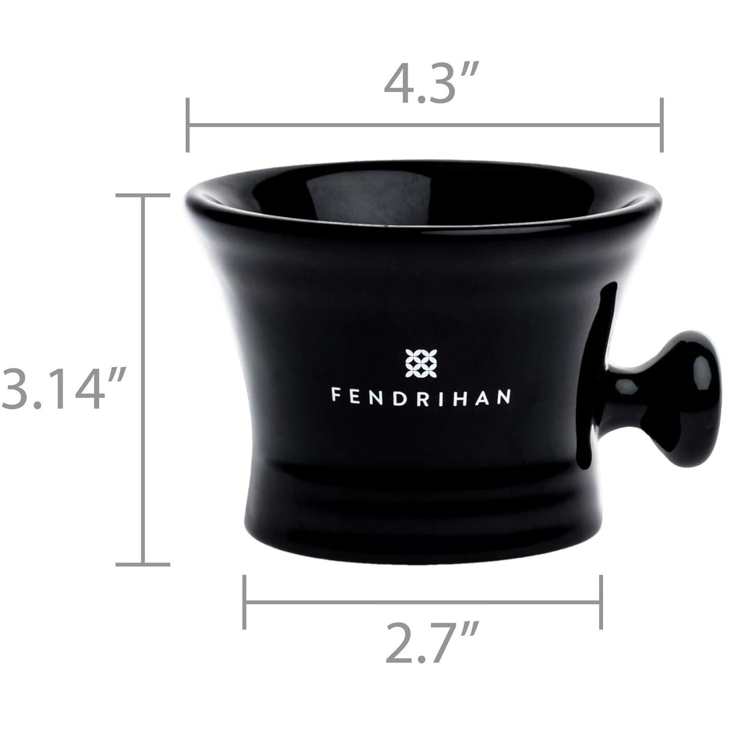 Dluxe Ave. Essential Apothecary Shaving Mug (Black)