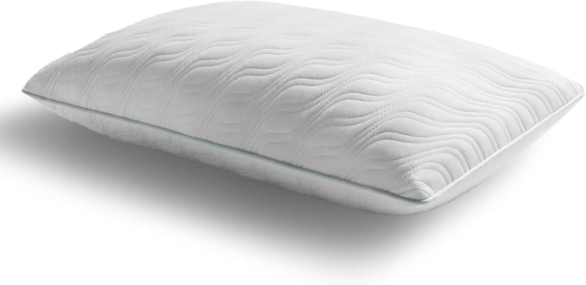 Dluxe Ave. (KING) Tempur-Pedic TEMPUR-Cloud ProMid Memory Foam Pillow, {SOFT/ MED} Set of 1, White