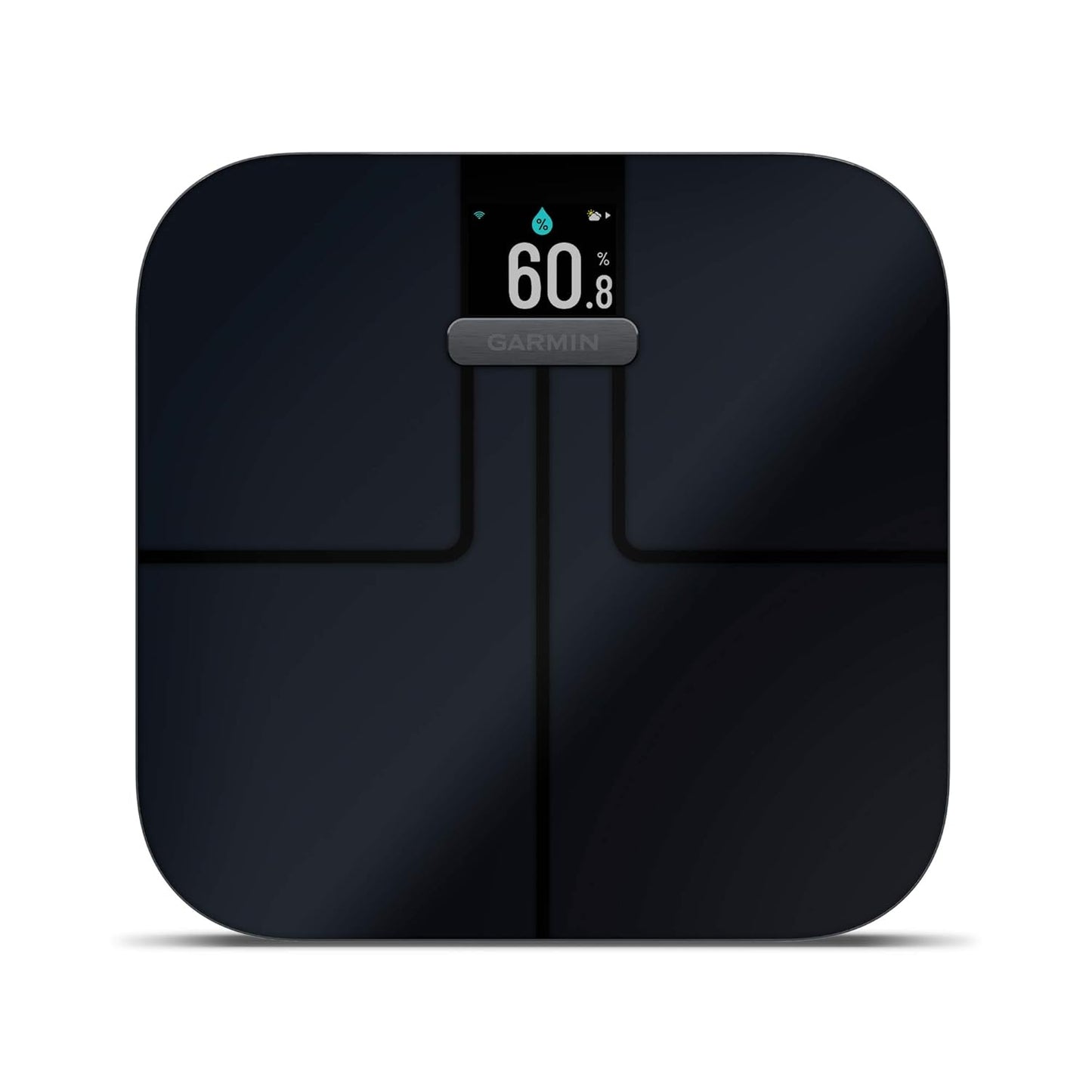 Dluxe Ave. Garmin Index S2 Smart Scale with Wireless Connectivity Measure Body Fat Muscle Bone Mass Body Water% and More Black (010-02294-02)