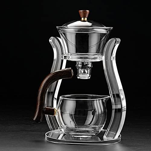 Dluxe Ave.Glass Teapot Set/ Semi Automatic Drip (Crystal)