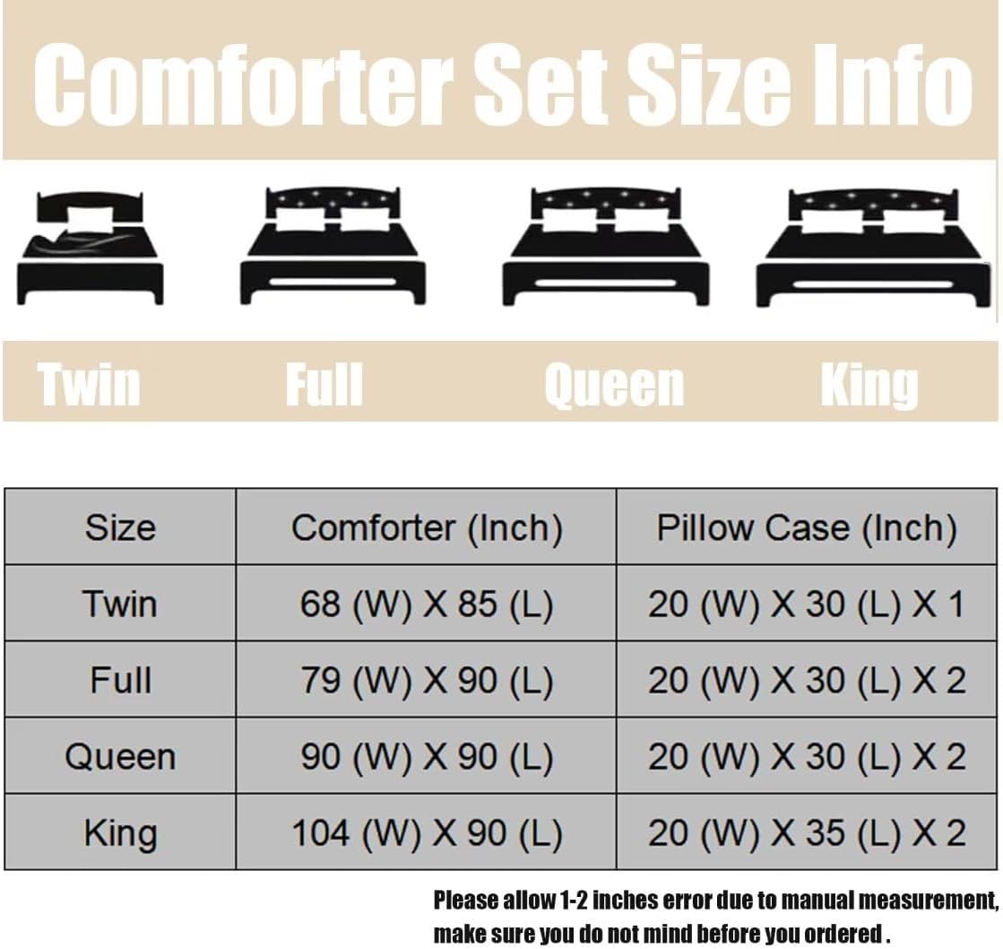 Dluxe Ave. ( TWIN ) 2 Pcs 3D Comforter Set