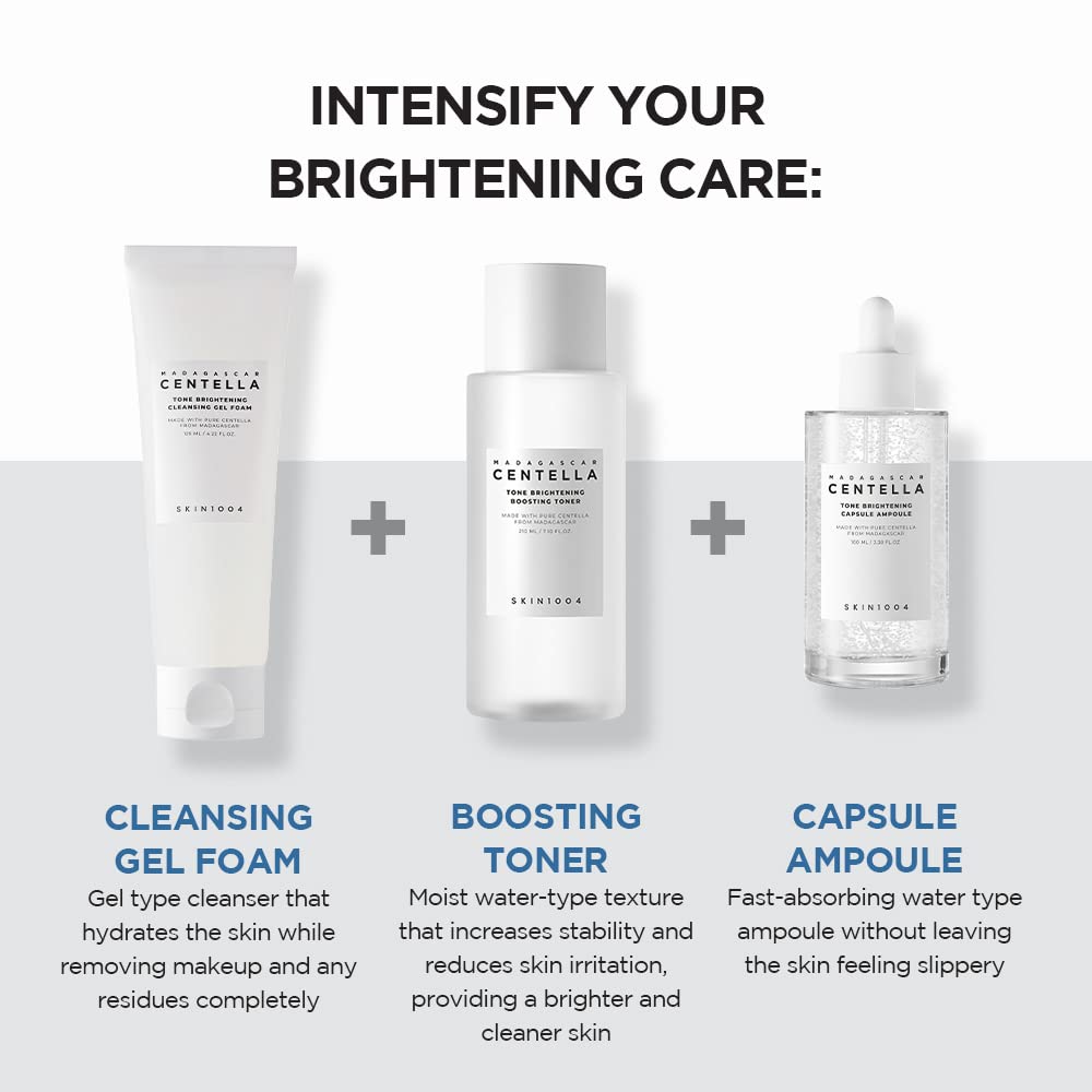 Dluxe Ave. SKIN1004 Madagascar Centella Tone Brightening Cleansing Gel Foam 4.22 fl.oz 125ml