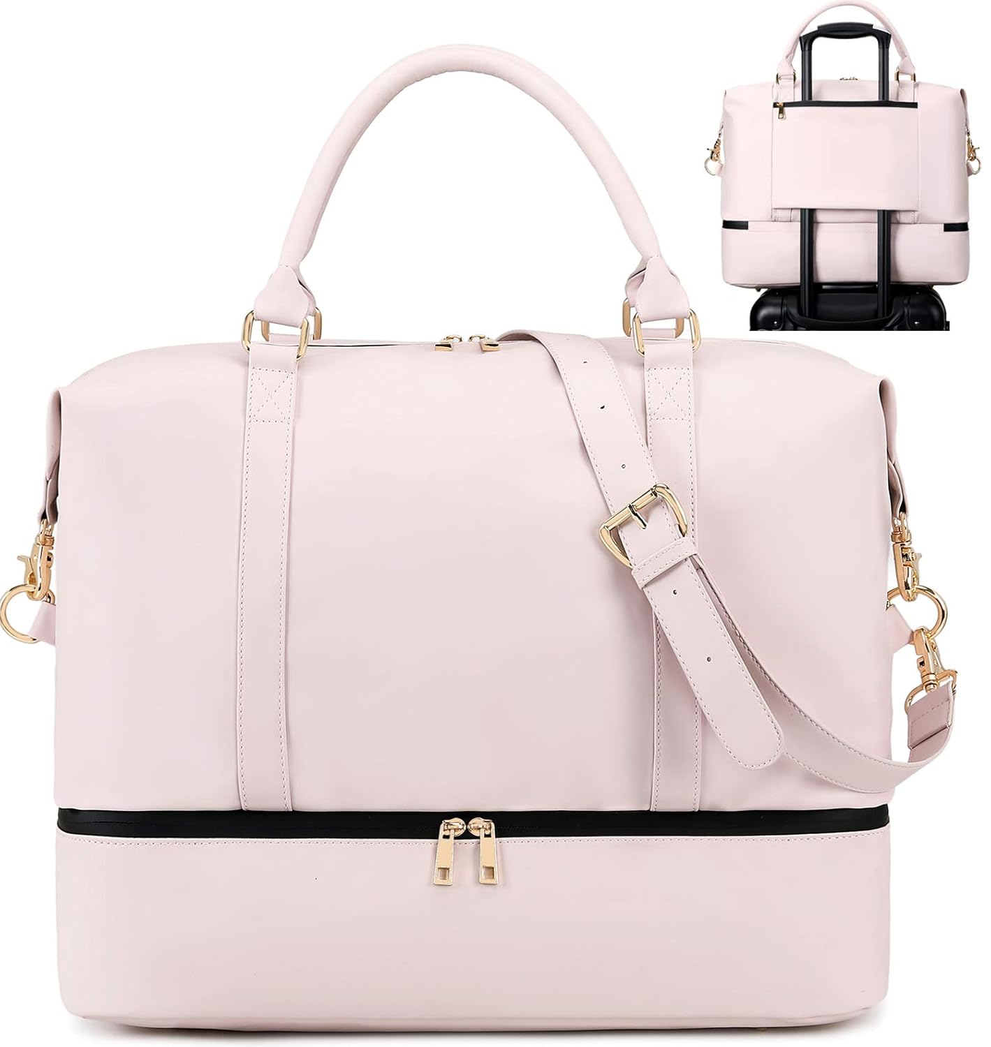 Dluxe Ave. Carry on Luggage Tote Bag with Shoe Compartment