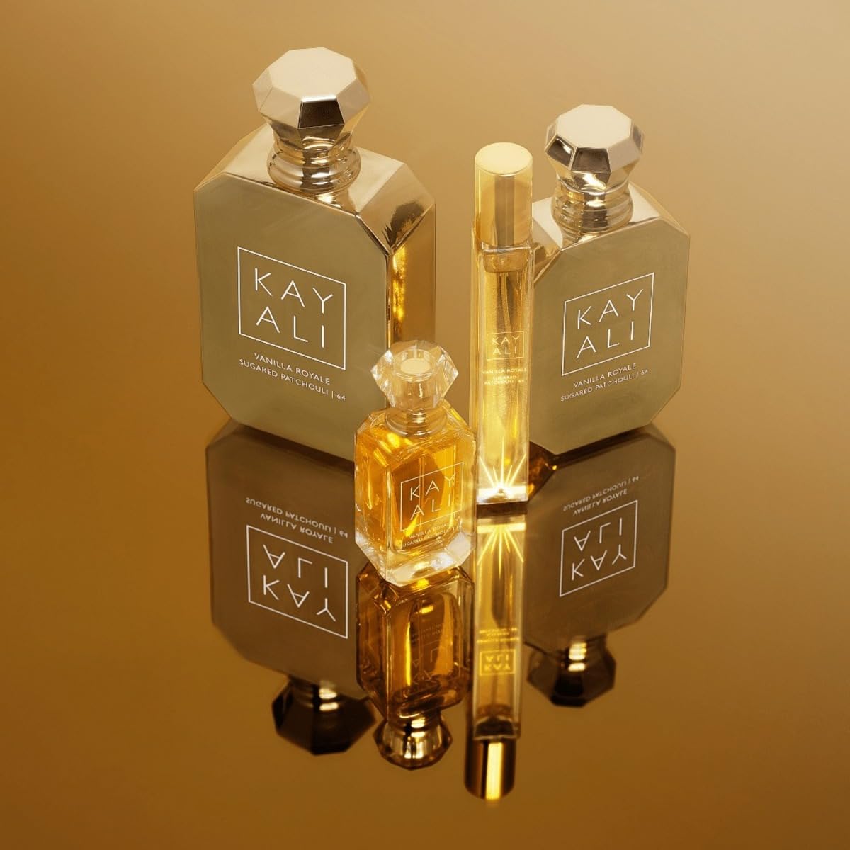 Dluxe Ave. Kayali By Huda Beauty Vanilla Royale Sugared Patchouli | 64 Limited Edition Eau De Parfum TRAVEL SIZE (10 ml / 0.34 fl oz)