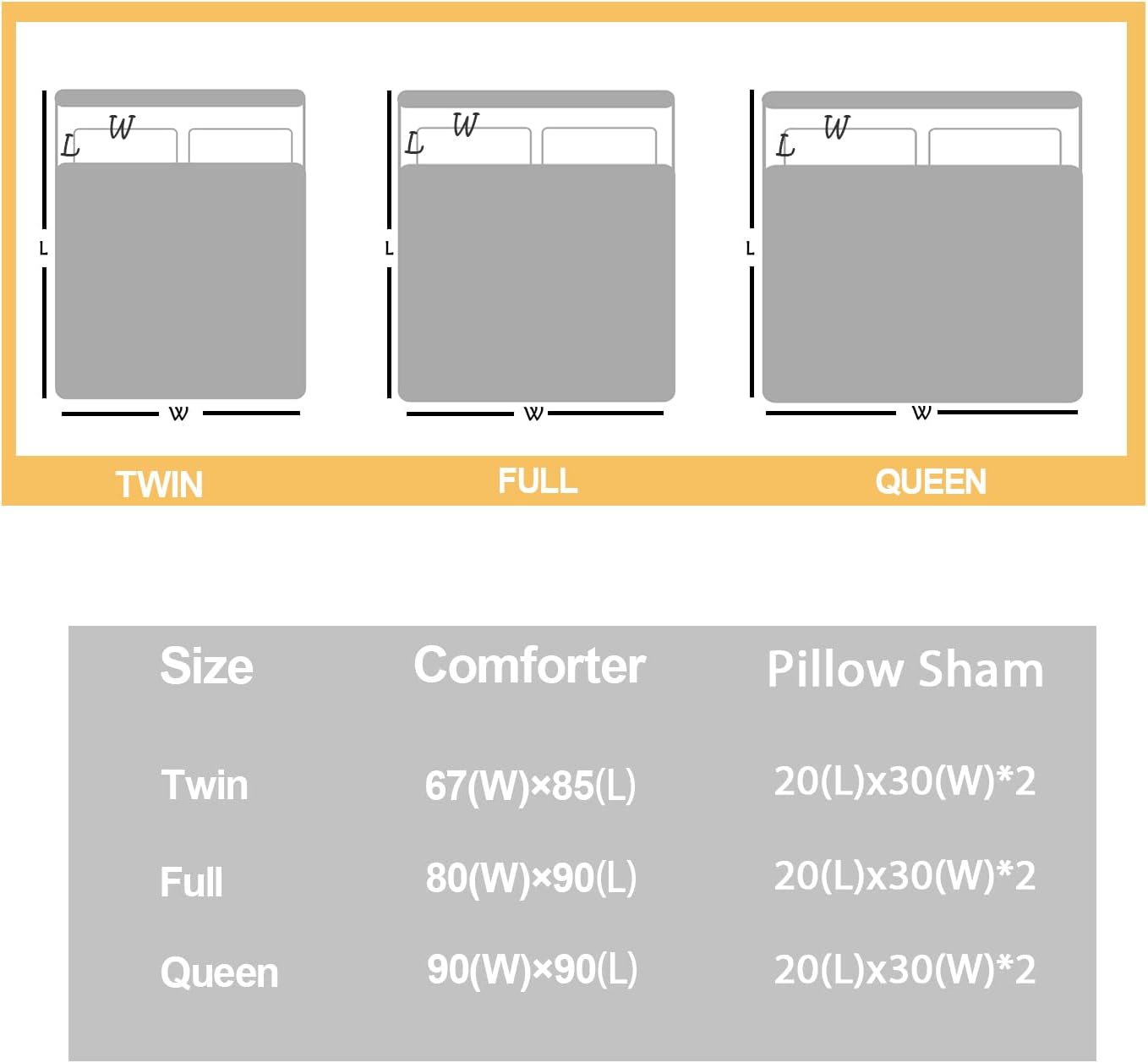 Dluxe Ave. ( QUEEN ) 3 Pcs Comforter and Bedding Set/ Purple