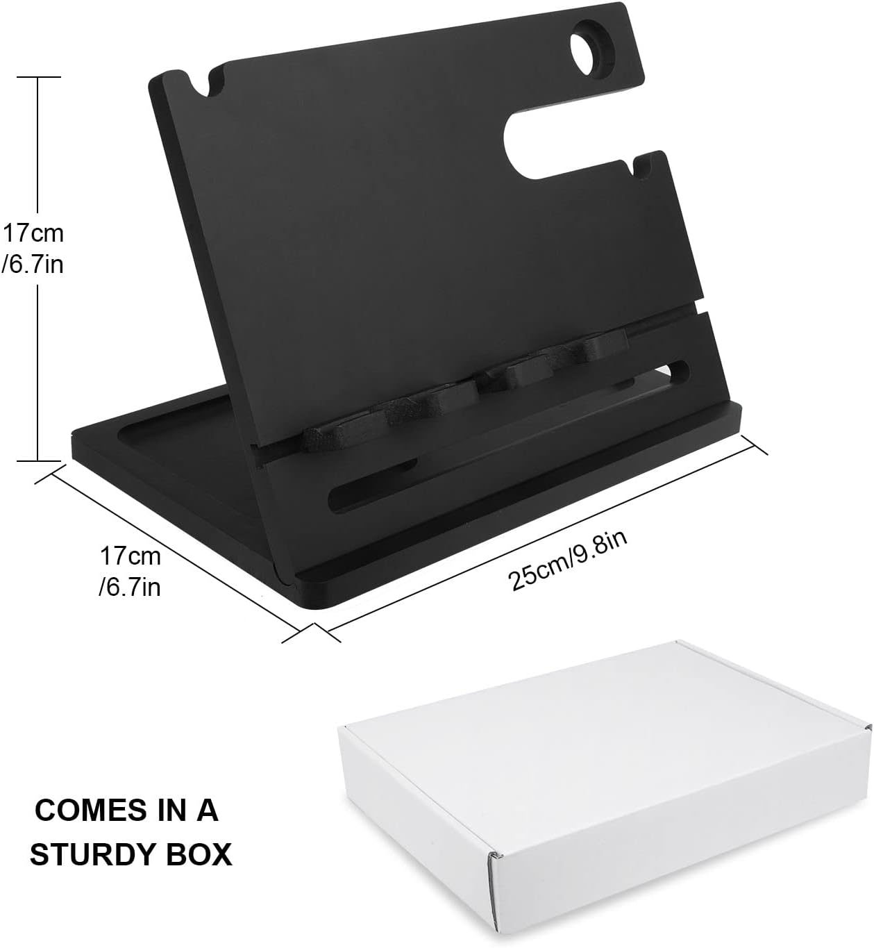 Dluxe Ave. Double Phone Docking Station/ Black