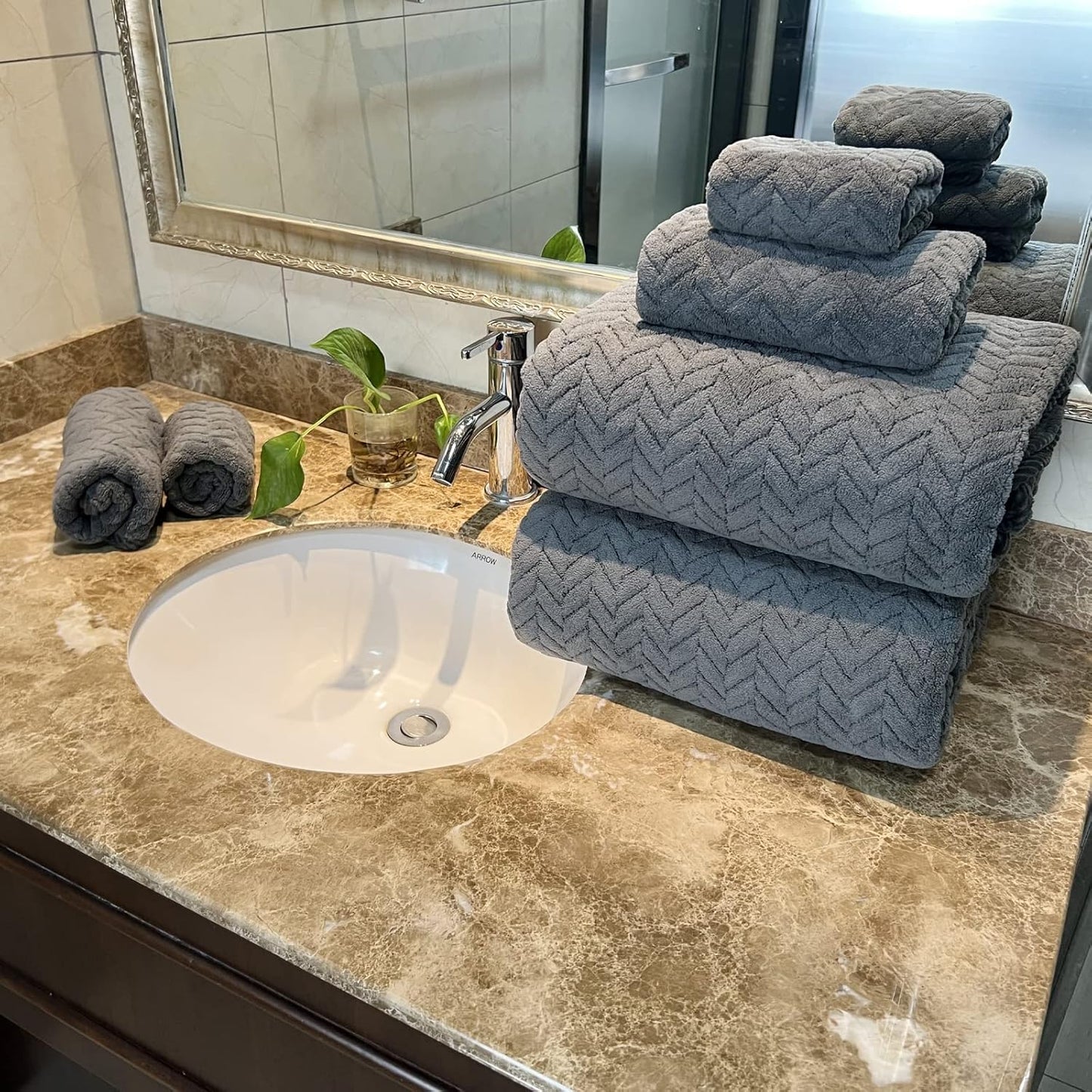 Dluxe Ave. YTYC Towels 39x78 Inch Oversized Bath Towels for Extra Large Sets