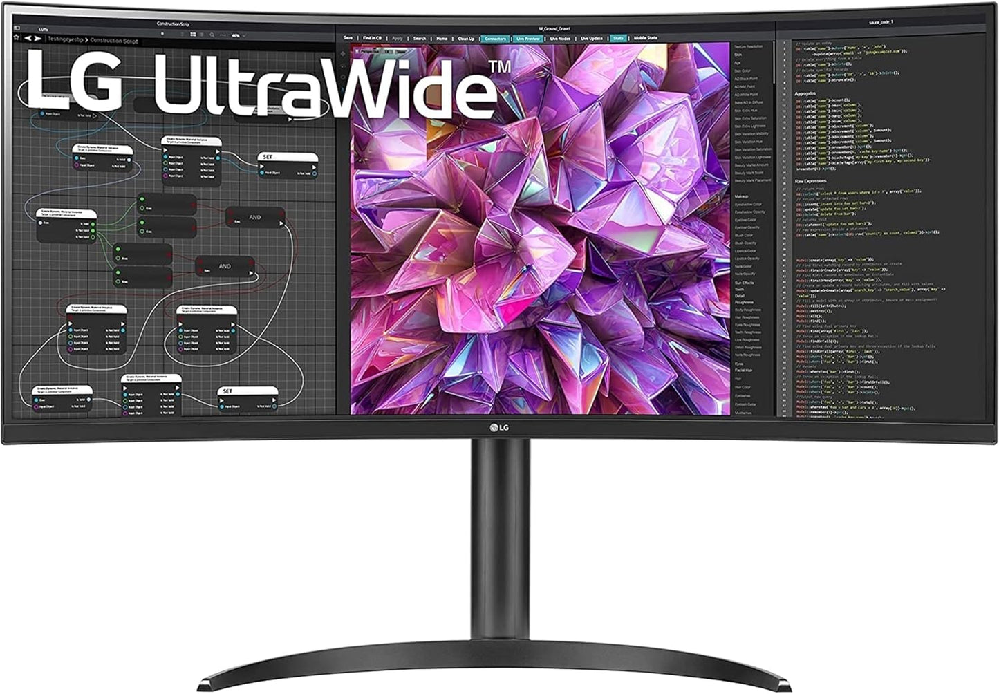 Dluxe Ave. LG 34WQ73A-B 34" UW-FHD (2560x1080) 75Hz 5ms Curved IPS FreeSync Monitor Black (Renewed)