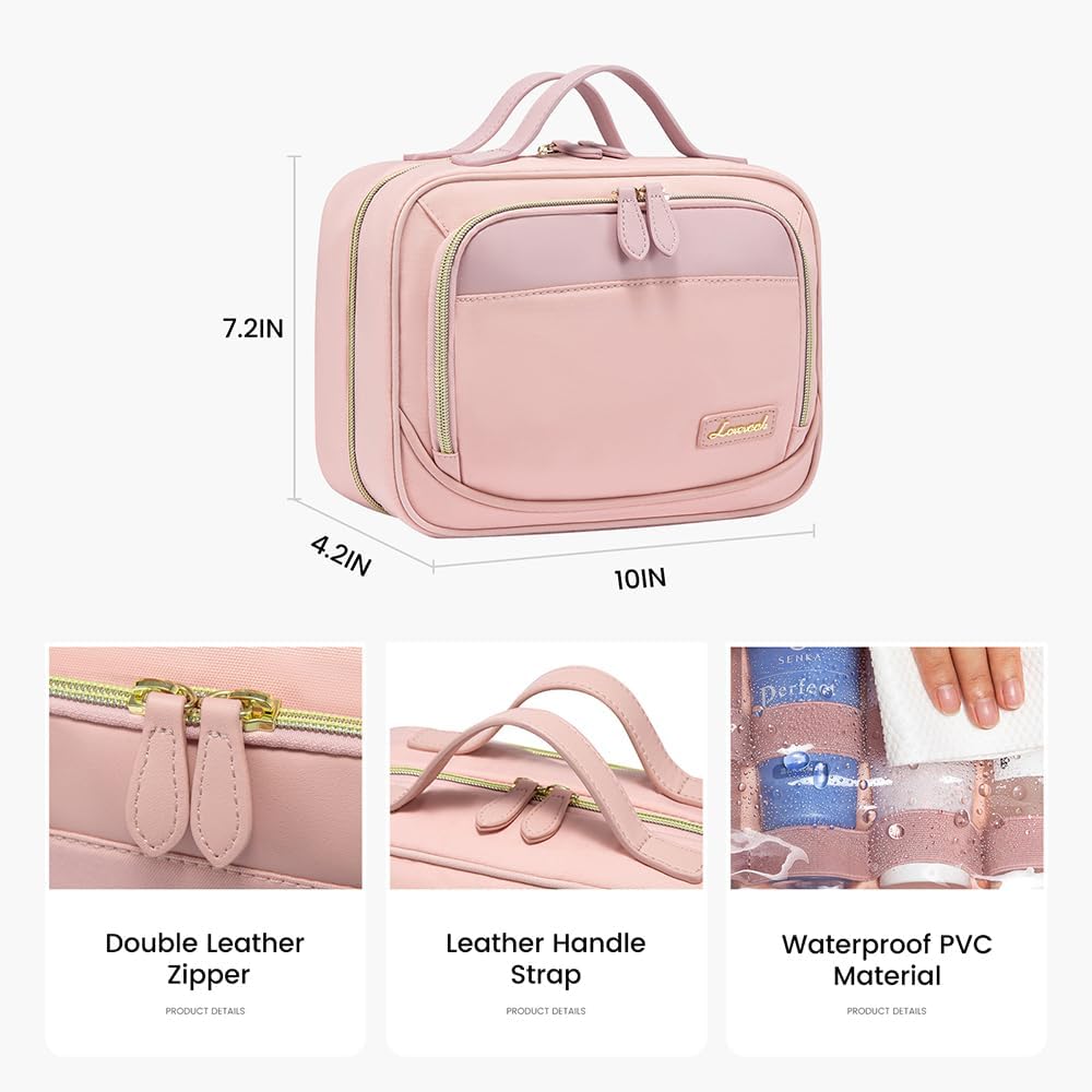 Dluxe Ave. Travel Toiletry Bag / Pink