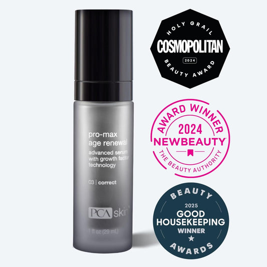 Dluxe Ave. PCA SKIN Pro Max Age Renewal Anti Aging Serum Anti Aging Face Serum for Reducing Wrinkles and Sagging Skin Helps Lift and Firm Skin on Face and Neck Safe For All Skin Types 1.0 oz Pump Bottle