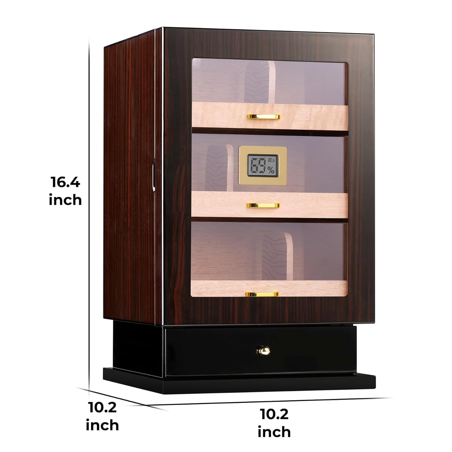 Dluxe Ave. 100-150 Cigar Storage/ Drawers/ Spanish Cedar/ Lined