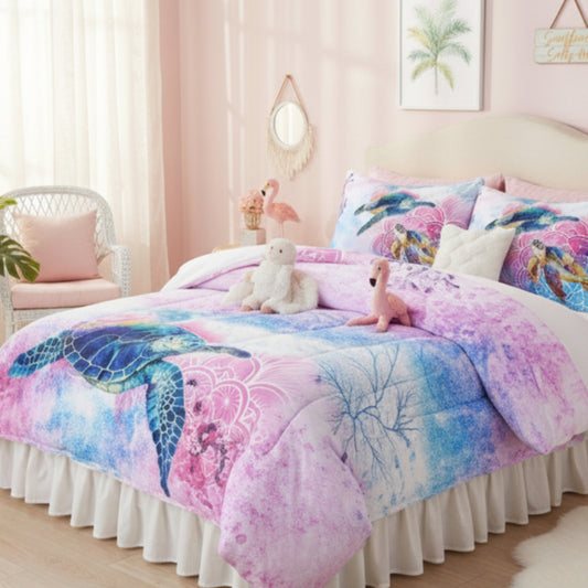 Dluxe Ave. (QUEEN) 3Pcs Comforter and Bedding Set