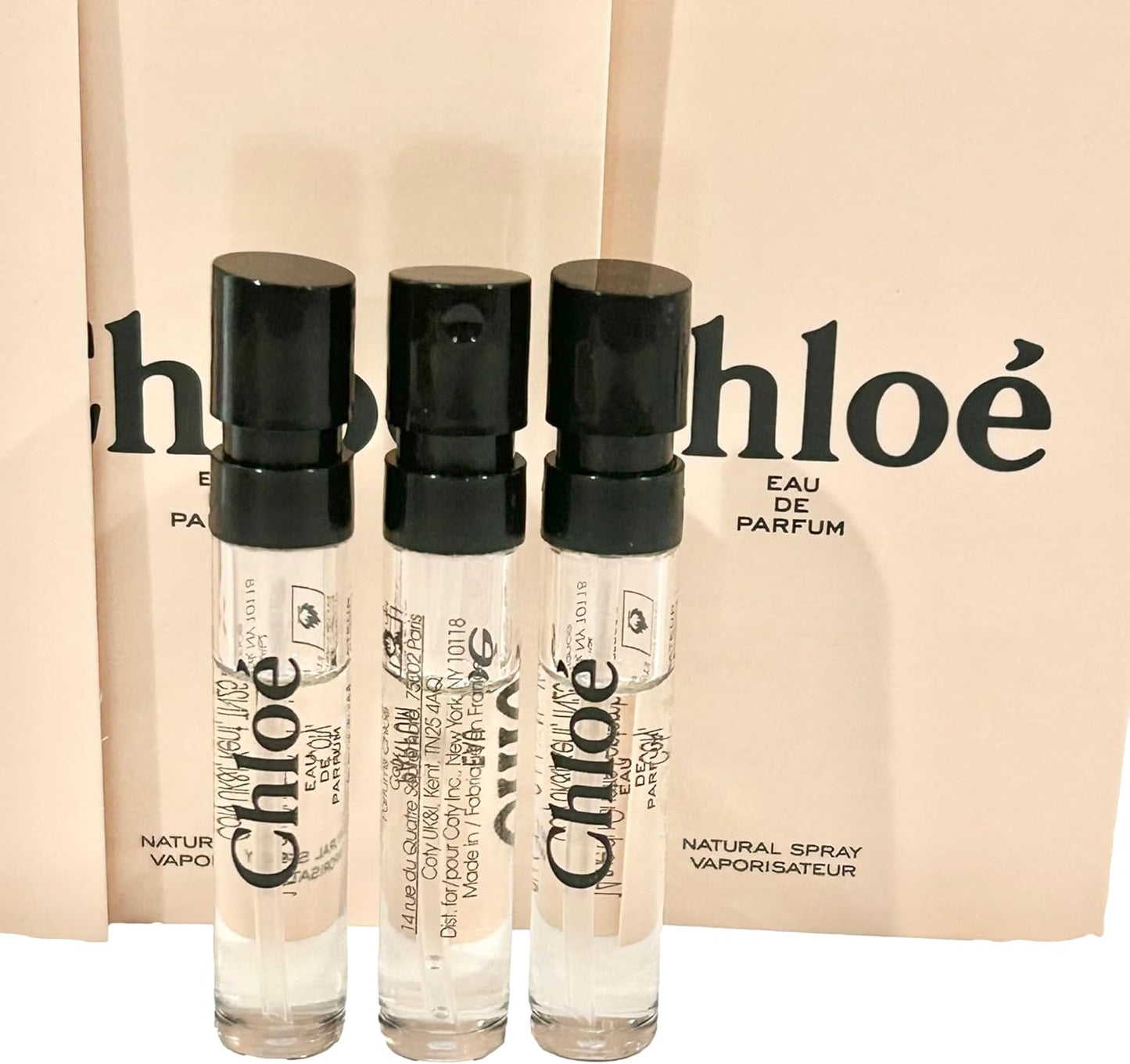 Dluxe Ave. Chloe Eau De Parfum Sample Perfume Spray 1.2 ml - 0.04 oz / set of 3